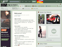 Tablet Screenshot of high-on-heels.deviantart.com