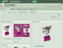 Tablet Screenshot of foreverdanielle.deviantart.com