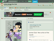 Tablet Screenshot of anime-manga-fan-club.deviantart.com