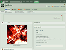 Tablet Screenshot of malice626.deviantart.com