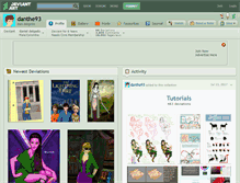 Tablet Screenshot of danthe93.deviantart.com
