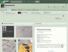 Tablet Screenshot of flameroller56.deviantart.com