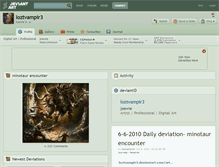 Tablet Screenshot of loztvampir3.deviantart.com