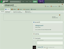 Tablet Screenshot of milesprower0.deviantart.com