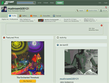 Tablet Screenshot of mushroomgod121.deviantart.com