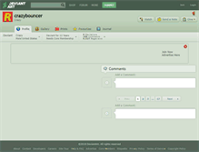 Tablet Screenshot of crazybouncer.deviantart.com