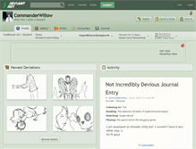 Tablet Screenshot of commanderwillow.deviantart.com