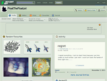 Tablet Screenshot of floatthefloatzel.deviantart.com