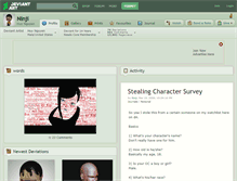 Tablet Screenshot of ninji.deviantart.com