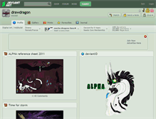 Tablet Screenshot of drawdragon.deviantart.com