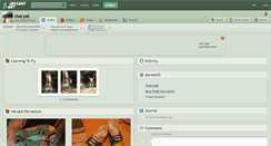 Desktop Screenshot of maryat.deviantart.com