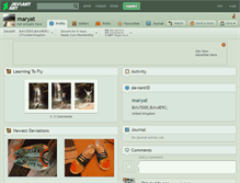 Tablet Screenshot of maryat.deviantart.com