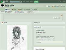 Tablet Screenshot of gothic-lollita.deviantart.com