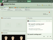 Tablet Screenshot of demon-of-the-roses.deviantart.com
