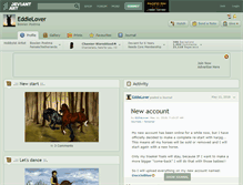 Tablet Screenshot of eddielover.deviantart.com