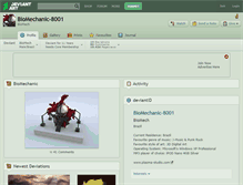 Tablet Screenshot of biomechanic-8001.deviantart.com