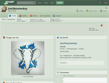 Tablet Screenshot of lunchboxmonkey.deviantart.com