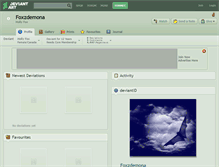 Tablet Screenshot of foxzdemona.deviantart.com