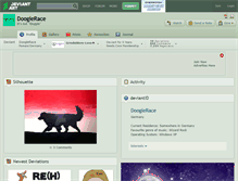Tablet Screenshot of doogierace.deviantart.com