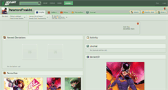 Desktop Screenshot of paramorefreak86.deviantart.com