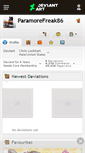 Mobile Screenshot of paramorefreak86.deviantart.com
