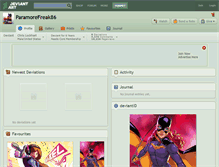 Tablet Screenshot of paramorefreak86.deviantart.com