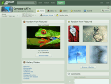 Tablet Screenshot of genuine-art.deviantart.com