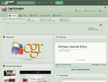 Tablet Screenshot of cagrigokoglan.deviantart.com