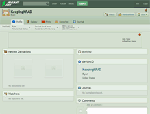 Tablet Screenshot of keepingitrad.deviantart.com