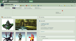 Desktop Screenshot of coldflame1987.deviantart.com