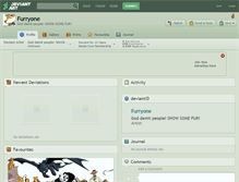 Tablet Screenshot of furryone.deviantart.com