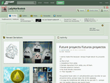 Tablet Screenshot of ladynoriko666.deviantart.com