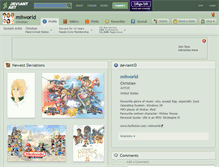 Tablet Screenshot of miiworld.deviantart.com