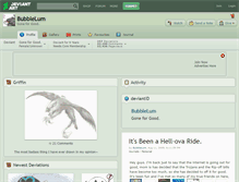 Tablet Screenshot of bubblelum.deviantart.com