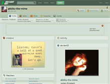 Tablet Screenshot of akkiko-the-mime.deviantart.com