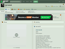 Tablet Screenshot of marwanuk.deviantart.com