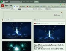 Tablet Screenshot of droot1986.deviantart.com