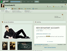 Tablet Screenshot of greensnake92.deviantart.com