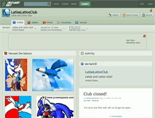 Tablet Screenshot of latiaslatiosclub.deviantart.com