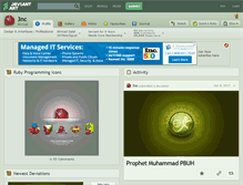 Tablet Screenshot of 3nc.deviantart.com