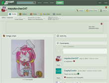 Tablet Screenshot of mayuka-chan247.deviantart.com