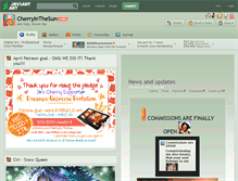 Tablet Screenshot of cherryinthesun.deviantart.com