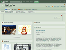Tablet Screenshot of cakefromparis.deviantart.com