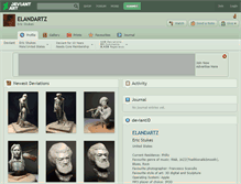 Tablet Screenshot of elandartz.deviantart.com