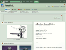 Tablet Screenshot of dragonkingi.deviantart.com