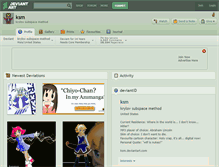 Tablet Screenshot of ksm.deviantart.com