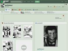 Tablet Screenshot of portheiusj.deviantart.com
