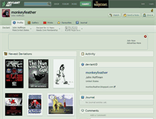 Tablet Screenshot of monkeyfeather.deviantart.com