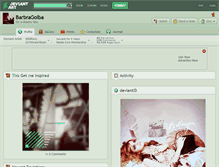 Tablet Screenshot of barbragolba.deviantart.com