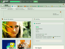 Tablet Screenshot of opaq.deviantart.com
